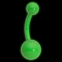 Load image into Gallery viewer, Pink Glow In The Dark Effect Belly Ring