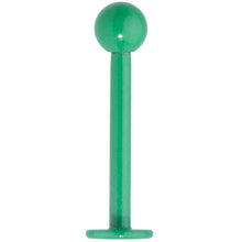 Load image into Gallery viewer, 16G 3/8 Teal Green Glow In The Dark Effect Labret Monroe