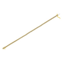 Load image into Gallery viewer, 14K Yellow Gold Plated .925 Sterling Silver 8.0 Cttw Diamond Classic Link Tennis Bracelet (K-L Color, I2-I3 Clarity) - 7-1/4"
