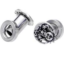 Load image into Gallery viewer, Cosmic Sun and Moon Screw Fit Tunnel Plug Set 6mm to 25mm