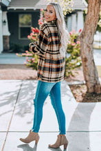Load image into Gallery viewer, Classic Plaid Button Front Shirt Jacket with Breast Pockets Casual & Minimalist Outerwear