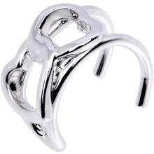 Load image into Gallery viewer, Heart to Heart Linked Infinity Heart Ear Cuff