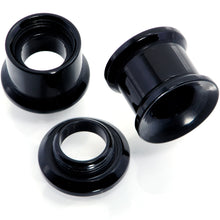 Load image into Gallery viewer, Black 2 in 1 Interchangeable Screw Fit Plug and Taper Set