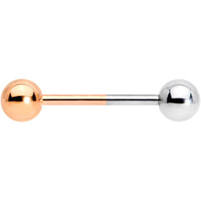 Load image into Gallery viewer, Rose Gold Tone and Steel Two Tone Tongue Ring