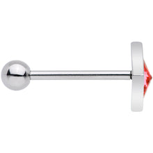 Load image into Gallery viewer, Rainbow Gem Rhombus Barbell Tongue Ring