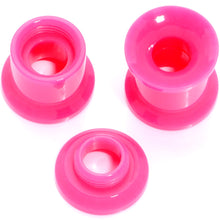 Load image into Gallery viewer, Hot Pink 2 in 1 Interchangeable Screw Fit Plug and Taper Set