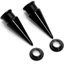 Load image into Gallery viewer, Black 2 in 1 Interchangeable Screw Fit Plug and Taper Set