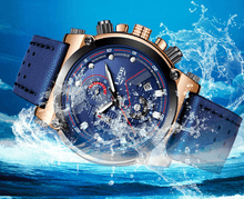 Load image into Gallery viewer, Men's Waterproof Modern Watch With Leather Belts, Stainless Steel Case Excellent Look Perfect Gift
