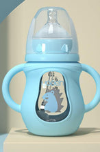 Load image into Gallery viewer, Modern Glass Baby Bottle Straw Drop-resistant Water Drink Bottles for Baby Milk Bottle for a Child