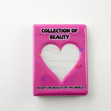 Load image into Gallery viewer, 64 Pockets 3 Inches Photo Album Card Holder Receipt Storage Hollow Love Heart Photo Holder Business Card Bag Kpop Photocard Holder Book Polaroid Book Album Gifts For Valentines Day