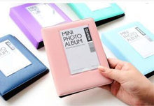 Load image into Gallery viewer, 64 Pockets Mini Instant Polaroid Photo Album Picture Case for Mini Film 7s 8 25 50s 90 Mini Polaroid Album Refillable Notebook Photo Album Valentines Day Gift Anniversary Gift