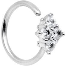 Load image into Gallery viewer, 20G 5/16 Clear CZ Gem Cluster Seamless Circular Ring