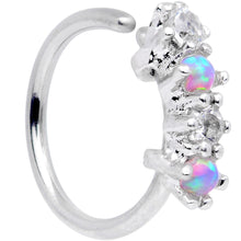 Load image into Gallery viewer, 20G 5/16 Synthetic Opal Staccato Seamless Circular Ring
