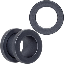 Load image into Gallery viewer, Brown Matte Silicone Screw Fit Tunnel Plug Set 6mm to 25mm