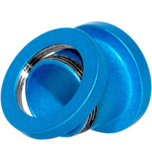 Load image into Gallery viewer, Aqua Matte Silicone Screw Fit Tunnel Plug Set 6mm to 25mm