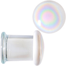 Load image into Gallery viewer, White Glass Radical Radiance Double Flare Plug Set 5mm to 19mm