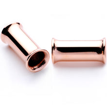 Load image into Gallery viewer, Rose Gold Tone Anodized Steel Double Flare Tunnel Plug Set 4mm to 16mm