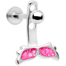 Load image into Gallery viewer, Pink Glitter Mermaid Tail Dangle Cartilage Tragus Helix Piercing