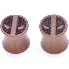 Load image into Gallery viewer, Licensed Marvel Deadpool Sawo Wood Saddle Plug Set