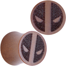 Load image into Gallery viewer, Licensed Marvel Deadpool Sawo Wood Saddle Plug Set