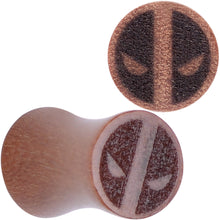 Load image into Gallery viewer, Licensed Marvel Deadpool Sawo Wood Saddle Plug Set