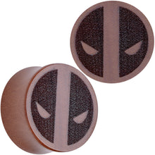 Load image into Gallery viewer, Licensed Marvel Deadpool Sawo Wood Saddle Plug Set