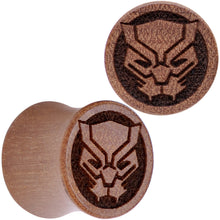 Load image into Gallery viewer, Licensed Marvel Black Panther Sawo Wood Saddle Plug Set