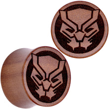 Load image into Gallery viewer, Licensed Marvel Black Panther Sawo Wood Saddle Plug Set