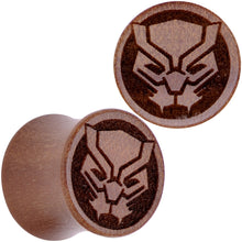 Load image into Gallery viewer, Licensed Marvel Black Panther Sawo Wood Saddle Plug Set