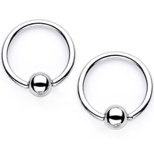 Load image into Gallery viewer, 14G Blue Gem Supernova Captive Ring Barbell Nipple Ring Set