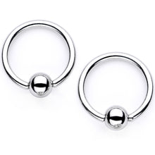 Load image into Gallery viewer, 14G 9/16 1/2 Sugar Skull Captive Ring Barbell Nipple Ring Set