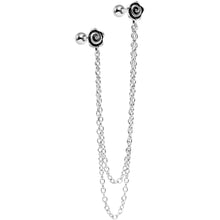 Load image into Gallery viewer, 16G 1/4 Farewell Summer Flower Cartilage Chain Earring
