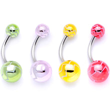 Load image into Gallery viewer, All About Eye Catching Zig Zag Party Pack Belly Ring Set of 4