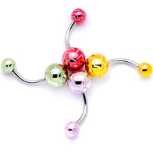 Load image into Gallery viewer, All About Eye Catching Zig Zag Party Pack Belly Ring Set of 4