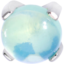 Load image into Gallery viewer, 16G 5/16 Green Jade Internally Threaded Labret Monroe Tragus