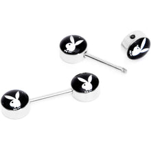 Load image into Gallery viewer, Licensed Playboy Bunny Barbell Nipple Ring Set