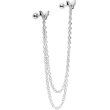 Load image into Gallery viewer, 16G 1/4 Springtime Butterfly Cartilage Chain Earring