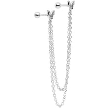 Load image into Gallery viewer, 16G 1/4 Springtime Butterfly Cartilage Chain Earring