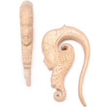 Load image into Gallery viewer, Hand Carved Wood Forest Nymph Hanger Plug Set 6mm to 18mm