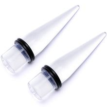 Load image into Gallery viewer, Freaky Fun Lightweight Clear Acrylic Straight Taper Set 2mm to 1 Inch