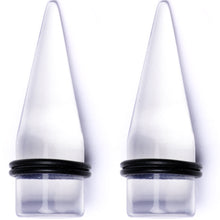 Load image into Gallery viewer, Freaky Fun Lightweight Clear Acrylic Straight Taper Set 2mm to 1 Inch