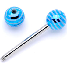 Load image into Gallery viewer, Evening Stripes Party Barbell Tongue Ring Set of 4