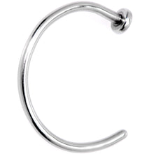 Load image into Gallery viewer, 18G 3/8 Grade 23 Titanium Minimalist Nose Hoop