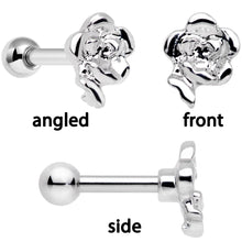 Load image into Gallery viewer, 16G 1/4 Pink Gem Rainbow Cartilage Tragus Earring Set of 3