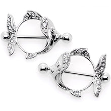 Load image into Gallery viewer, 14G 9/16 Angelic Angelfish Nipple Shield Set