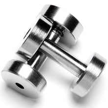 Load image into Gallery viewer, 2G Steel Double Flare Screw Fit Tunnel Plug Set