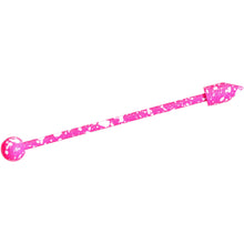 Load image into Gallery viewer, 14G Pink White Make A Point Industrial Barbell 38mm