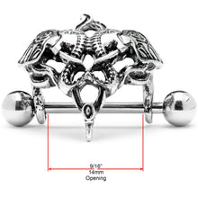 Load image into Gallery viewer, 14G 9/16 Dueling Elephants Nipple Shield Set