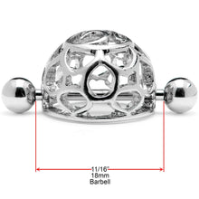 Load image into Gallery viewer, 14G 9/16 Framework Dome Geometric Nipple Shield Set