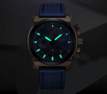 Load image into Gallery viewer, Men's Waterproof Modern Watch With Leather Belts, Stainless Steel Case Excellent Look Perfect Gift